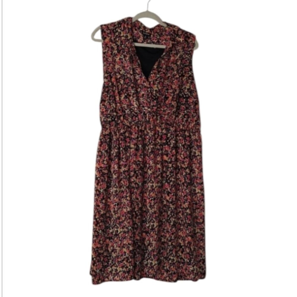 Torrid Sleeveless Collar Button Down Elastic Waist Dress Size 3